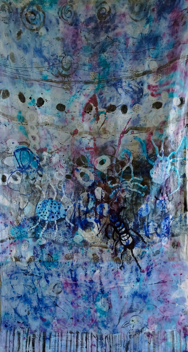 Watersky Martina Kaiser Original painting for sale