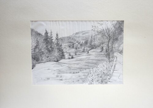 21 Wutach by Christoph Fischer, Drawing for Sale on Select