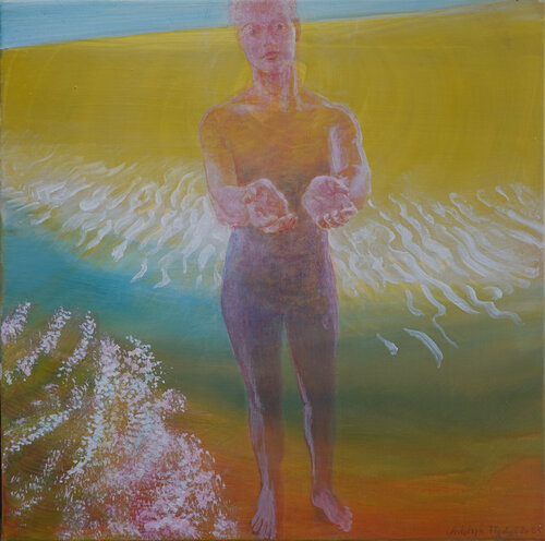 Die Hände by Christoph Fischer, Painting for Sale on Select