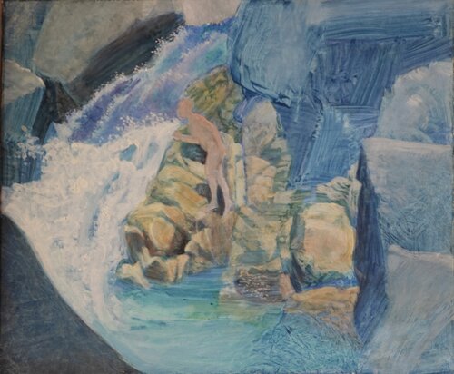 Bergbach by Christoph Fischer, Painting for Sale on Select