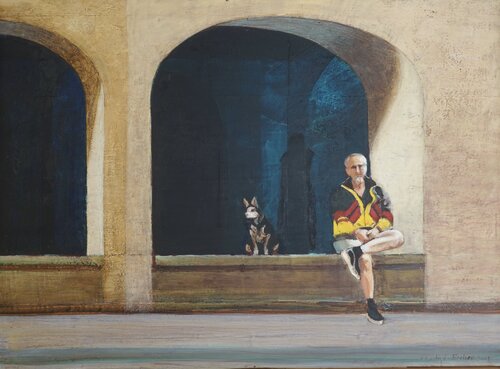 Lauscher by Christoph Fischer, Painting for Sale on Select