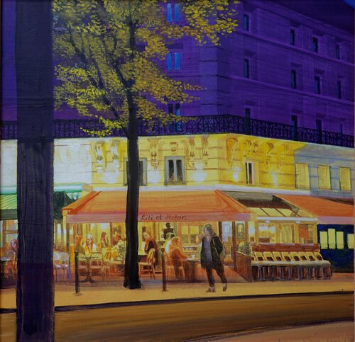 Lilli et Riton by Christoph Fischer, Painting for Sale on Select