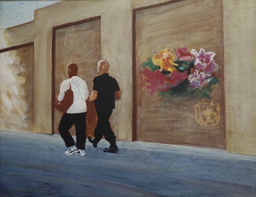Der Recken zarte Seele by Christoph Fischer, Painting for Sale on Select