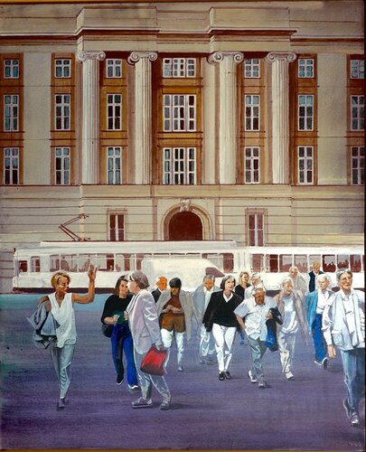 Fahrt ins Blaue by Christoph Fischer, Painting for Sale on Select