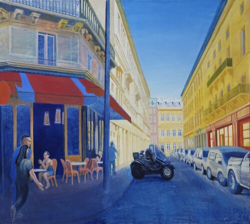 Hochsommer in Paris by Christoph Fischer, Painting for Sale on Select