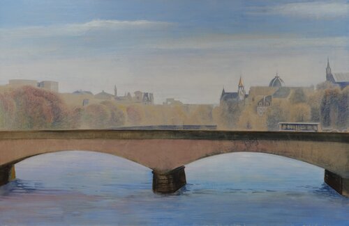 Licht über der Seine by Christoph Fischer, Painting for Sale on Select