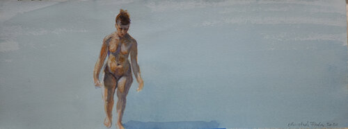 Muschesammlerin by Christoph Fischer, Painting for Sale on Select