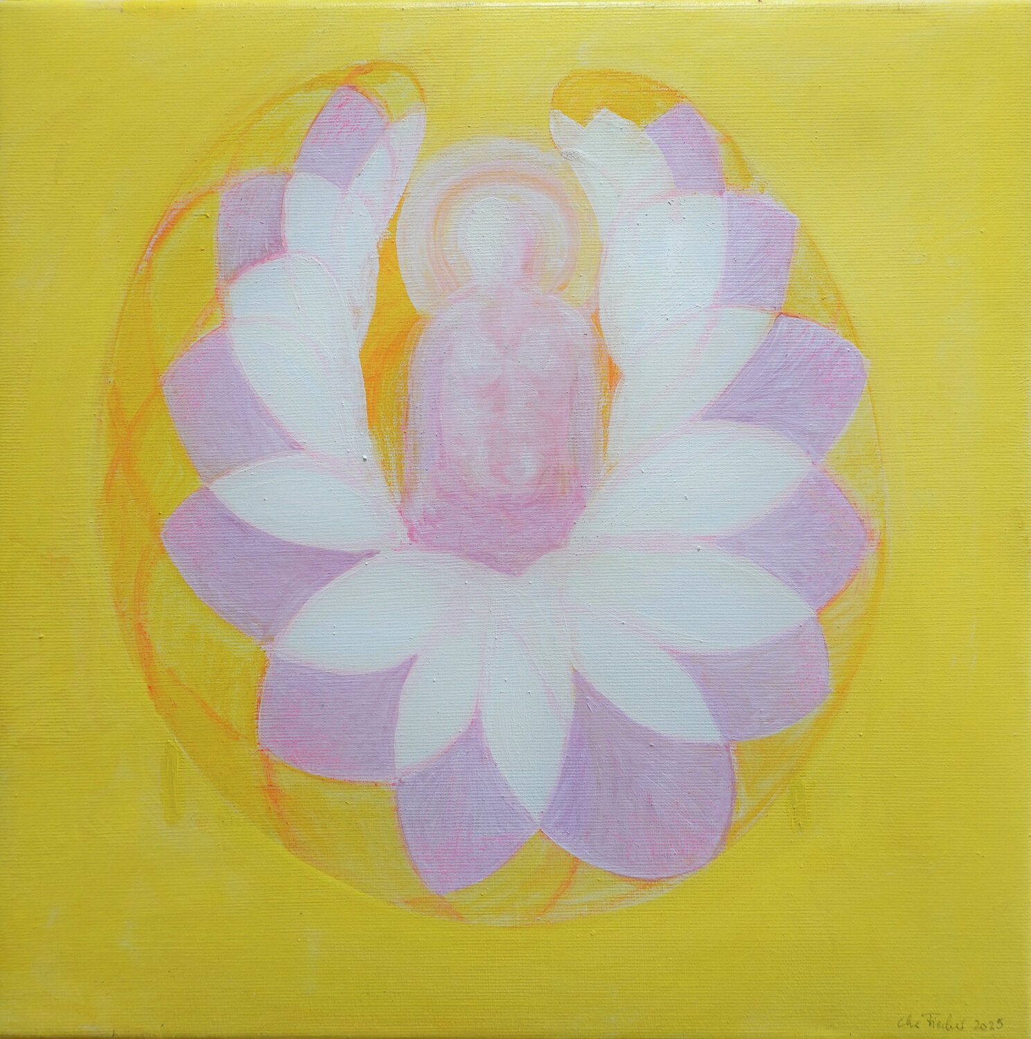 Blumenmandala Christoph Fischer Original painting for sale