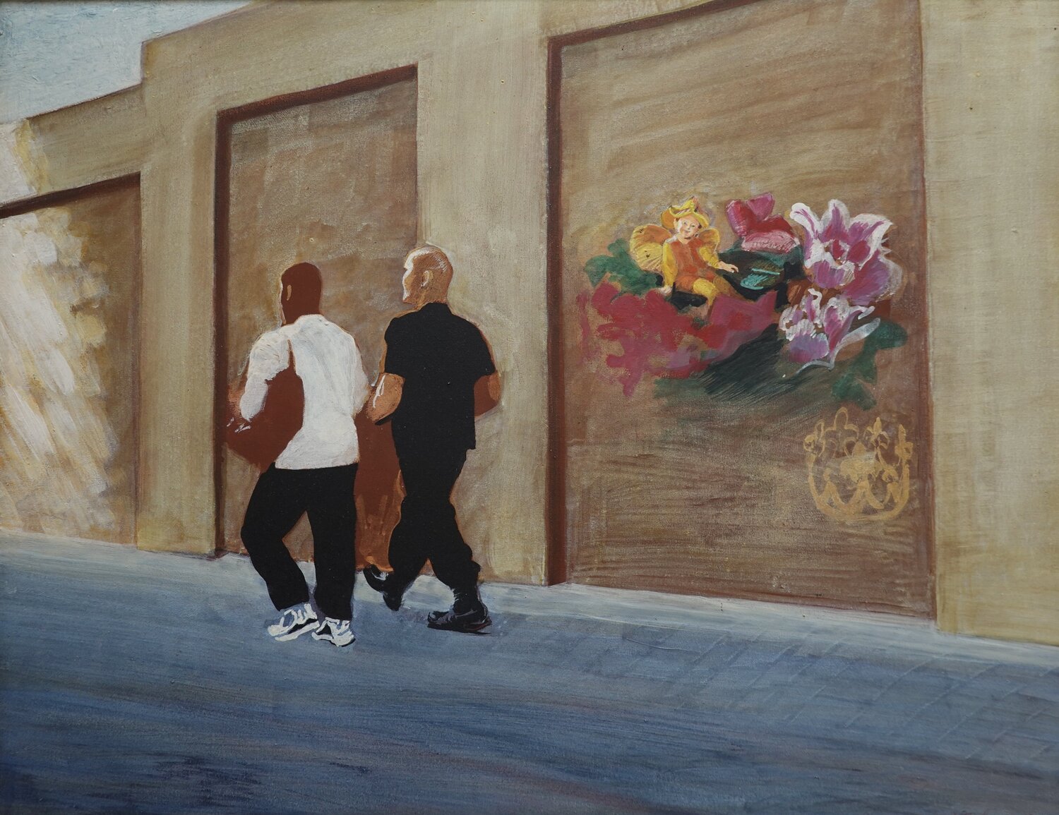 Der Recken zarte Seele Christoph Fischer Original painting for sale