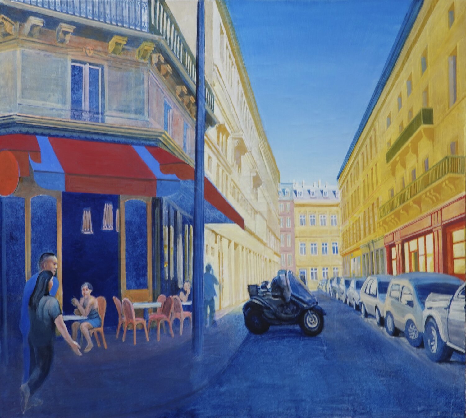 Hochsommer in Paris Christoph Fischer Original painting for sale