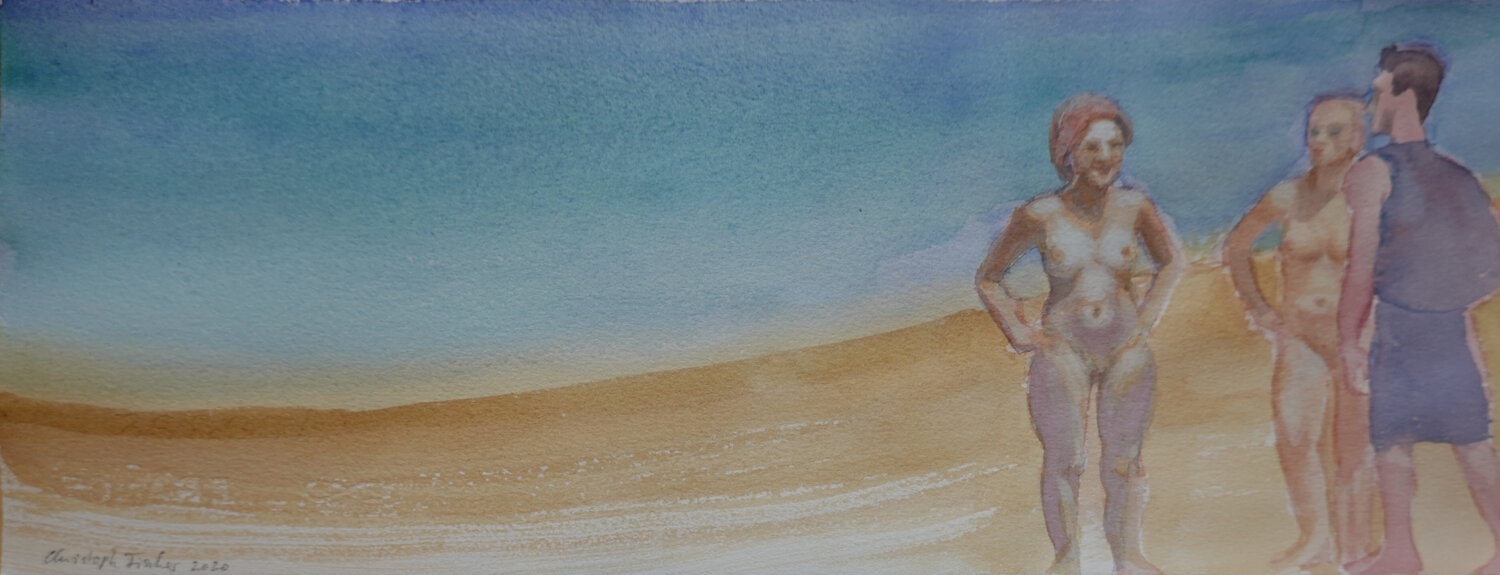 Treffen Christoph Fischer Original painting for sale