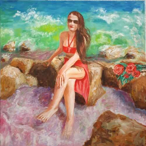 Ölgemälde "Im Paradies" by Irene Schlik, Painting for Sale on Select