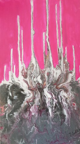 Acryl Bild "Fantasy Land"         Acrylik pouring by Irene Schlik, Painting for Sale on Select