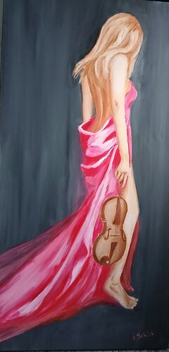 Ölgemälde "Melancholie" by Irene Schlik, Painting for Sale on Select