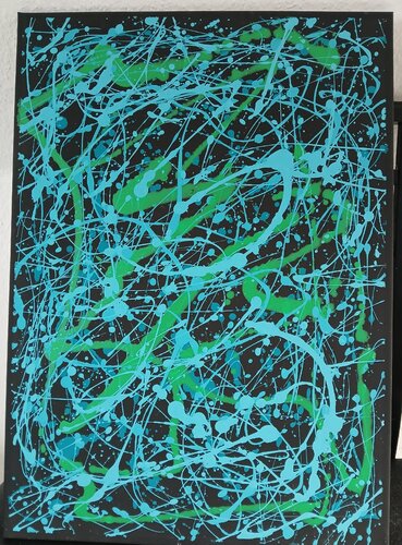 Acryl Bild "Sommer Regen"" by Irene Schlik, Painting for Sale on Select