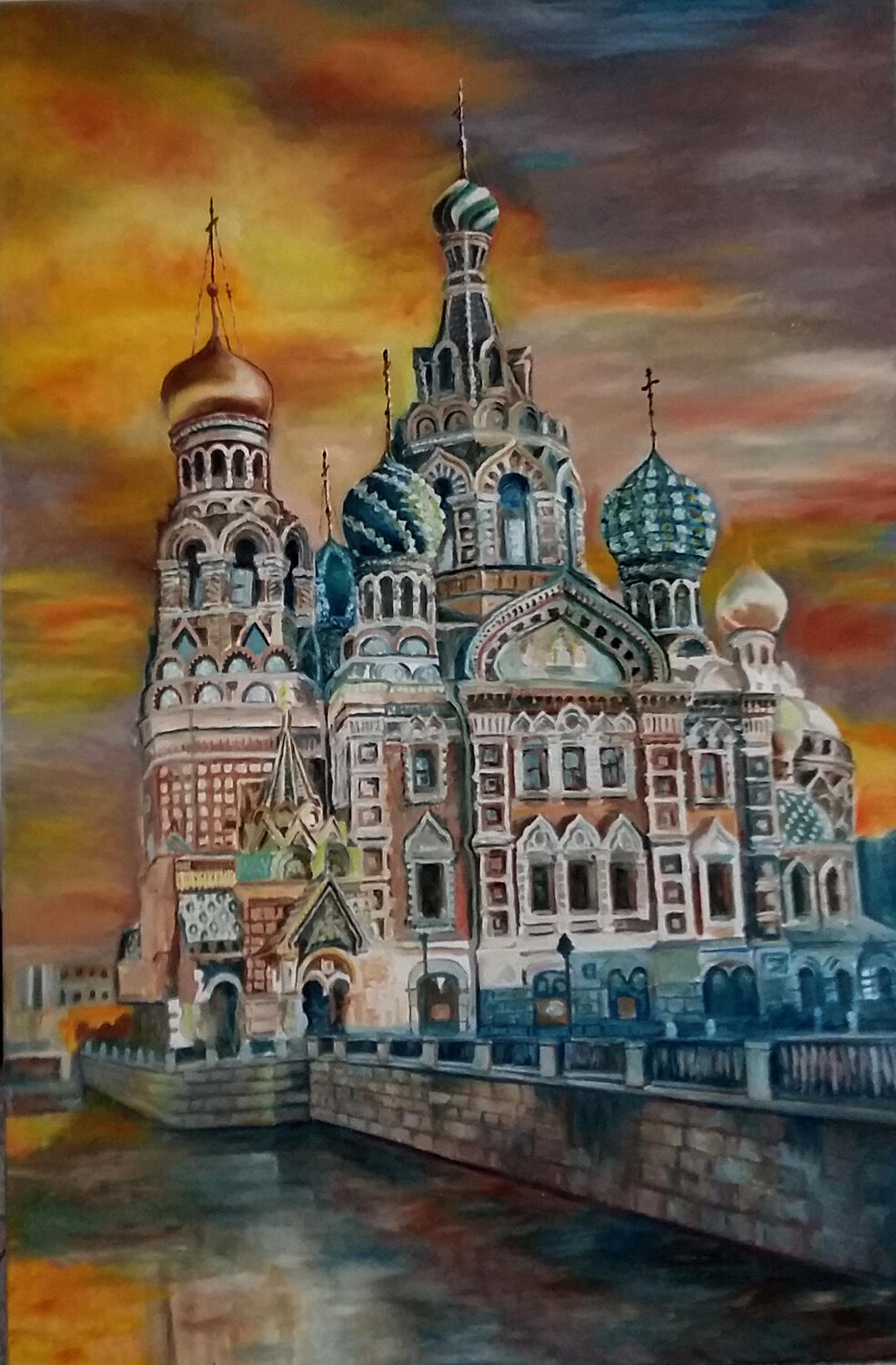 Ölgemälde " Märchen Schloss" Irene Schlik Original painting for sale