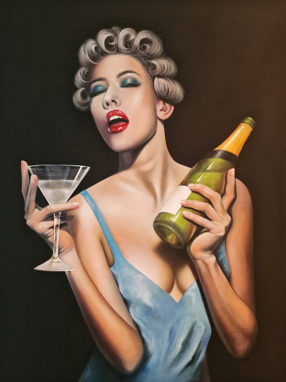 ANTICIPATION Olga Pursches Original painting for sale