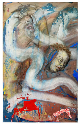IL PADRE E IL FIGLIO - II by Sadik Mottola, Painting for Sale on Select