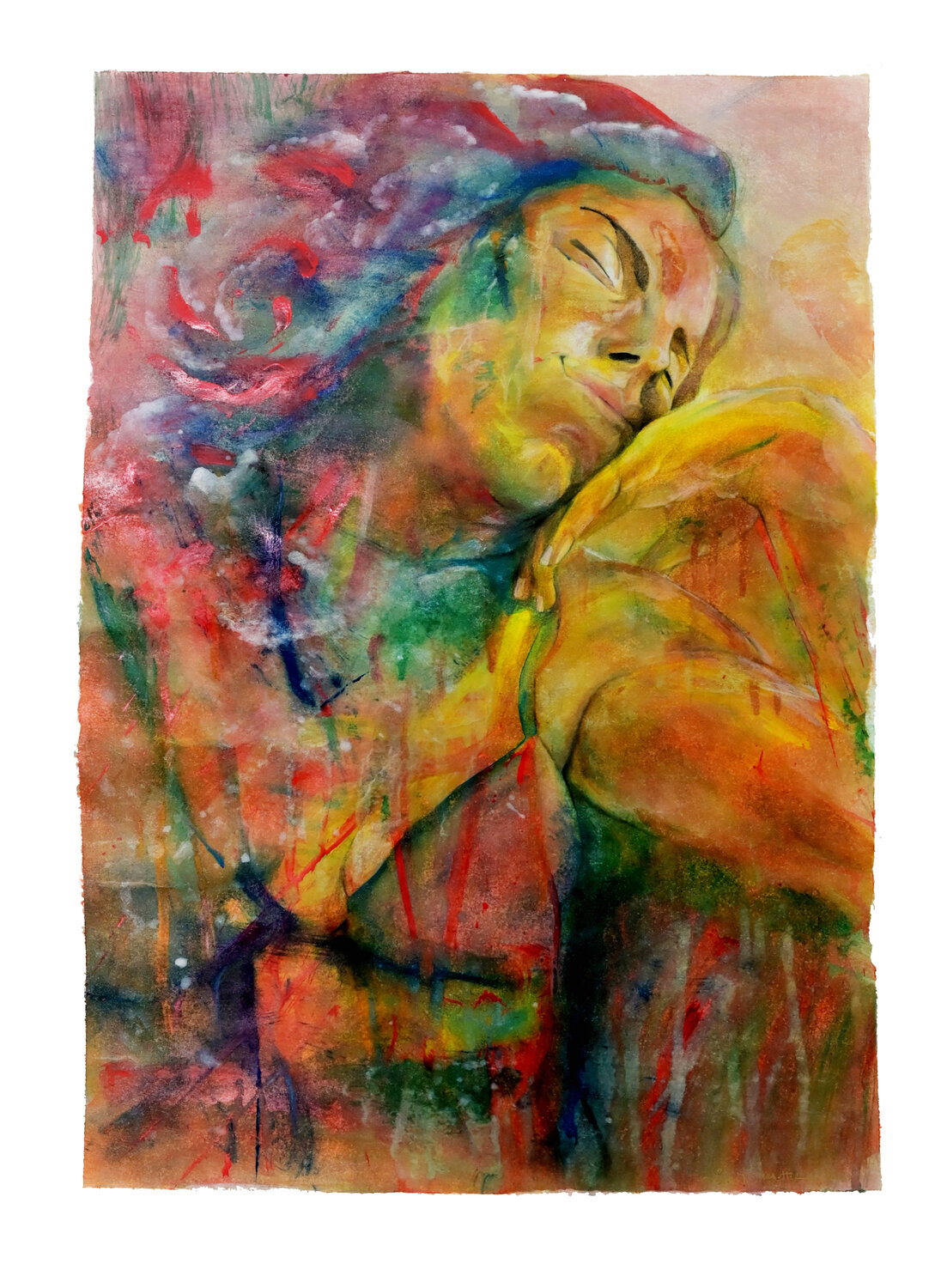 Day Sleeper Woman Sadik Mottola Original painting for sale