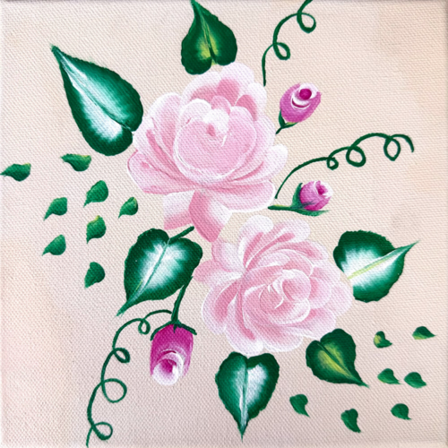 Rosenflüstern by Melanie Meyer, Painting for Sale on Select