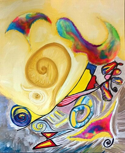 Créativité by laetitia GUADAGNA ASCIAK, Painting for Sale on Select