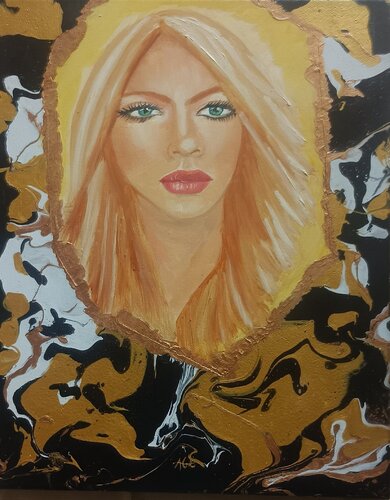 Dominique by laetitia GUADAGNA ASCIAK, Painting for Sale on Select