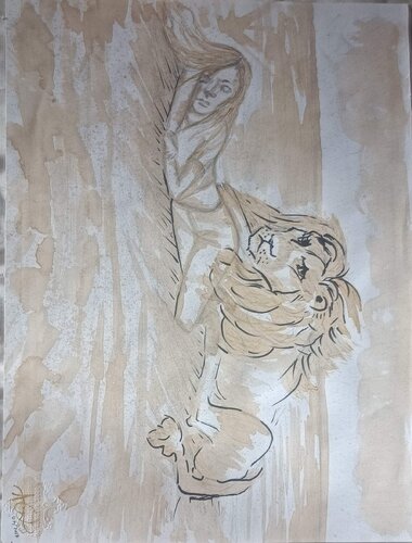 Le Lion by laetitia GUADAGNA ASCIAK, Drawing for Sale on Select