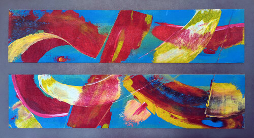 Mundos paralelos by Aramís Justiz, Painting for Sale on Select