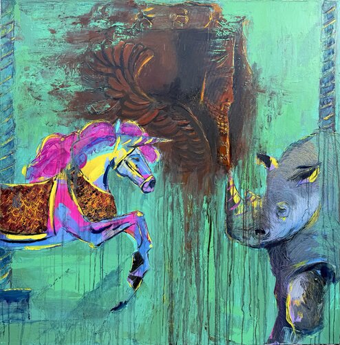 ,,DIE WÄCHTER MEINER ERINNERUNG“ by Ali Sedri, Painting for Sale on Select