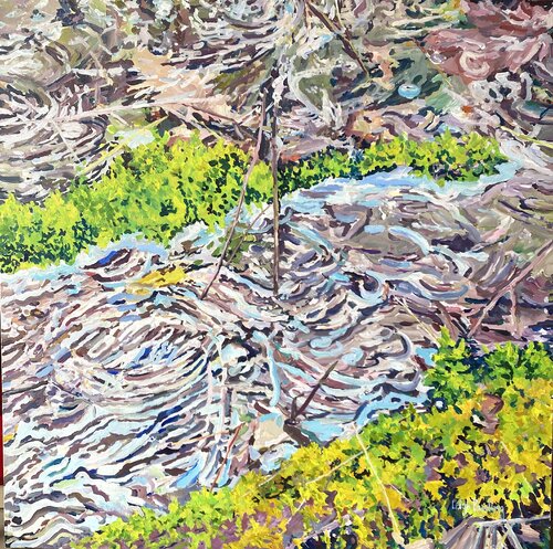 Water Meditation by Leigh Pawling, Painting for Sale on Select