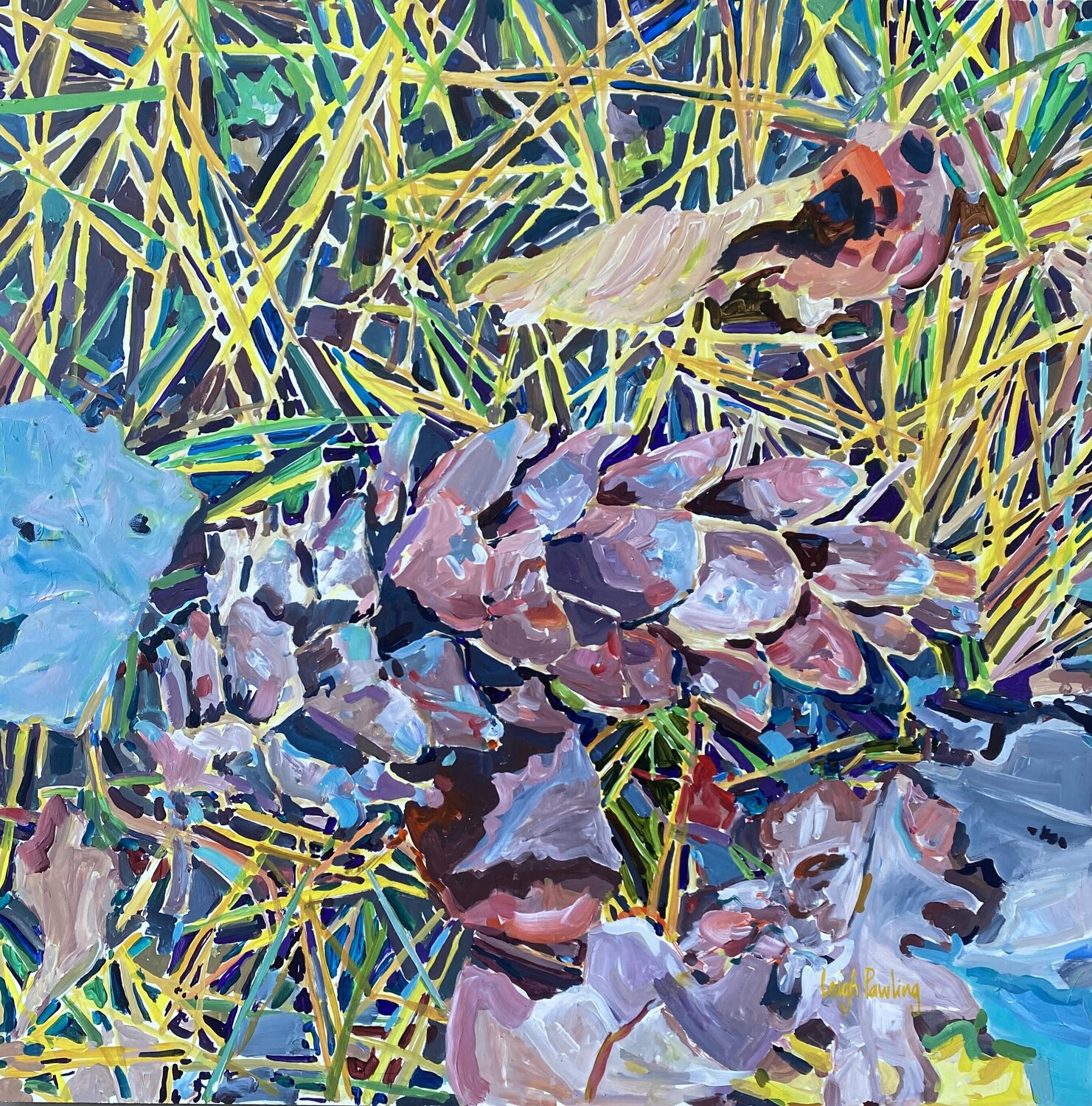 Pineal Pinecone 4 Leigh Pawling Original painting for sale