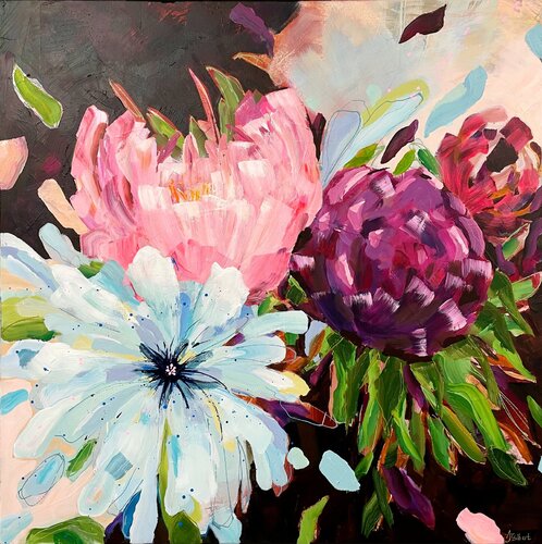 Blowsy Blooms by Alison Gilbert, Painting for Sale on Select