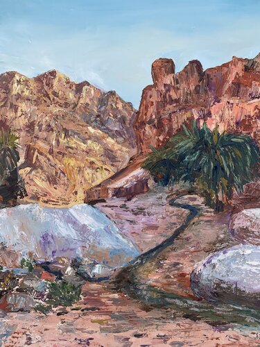 Sinai mountains by Olena Dil, Painting for Sale on Select