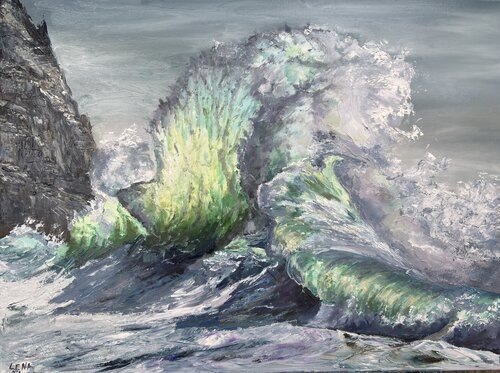 On the Edge by Lena Dil, Painting for Sale on Select