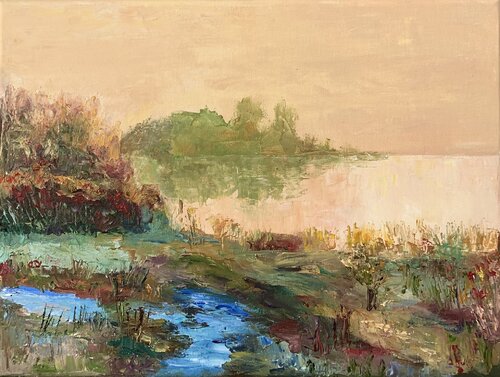 Autumn calmness by Olena Dil, Painting for Sale on Select