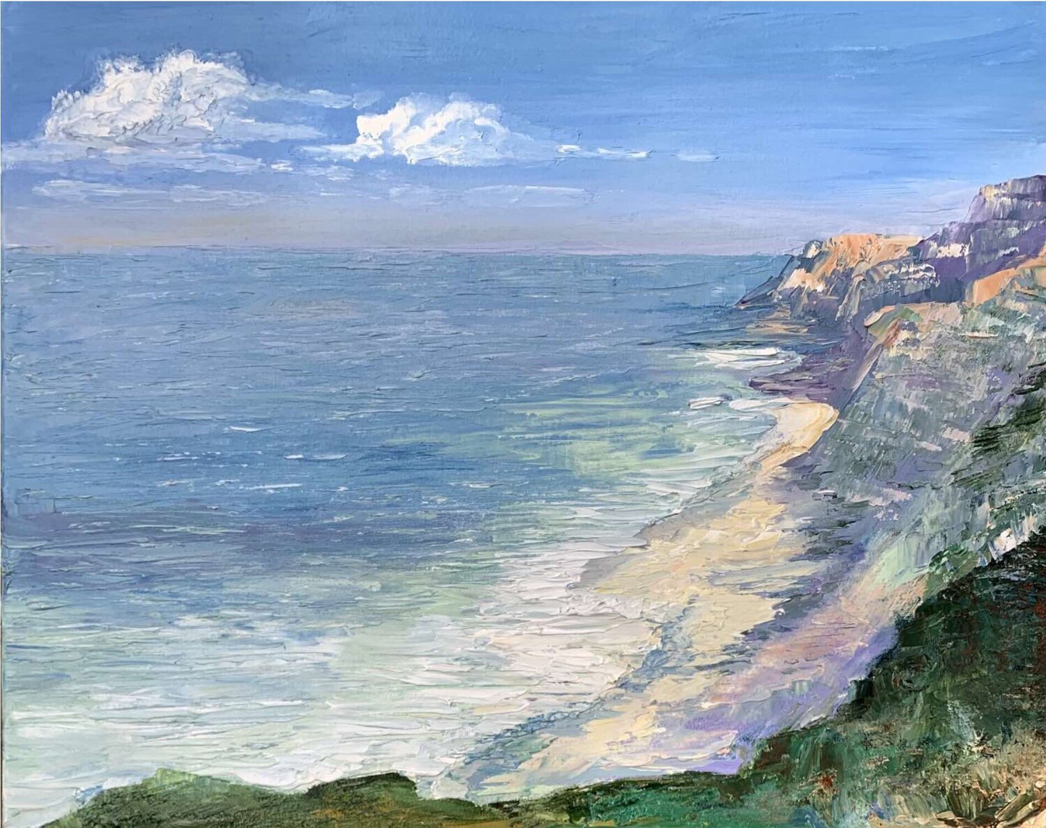 Windy cliff Olena Dil Original painting for sale
