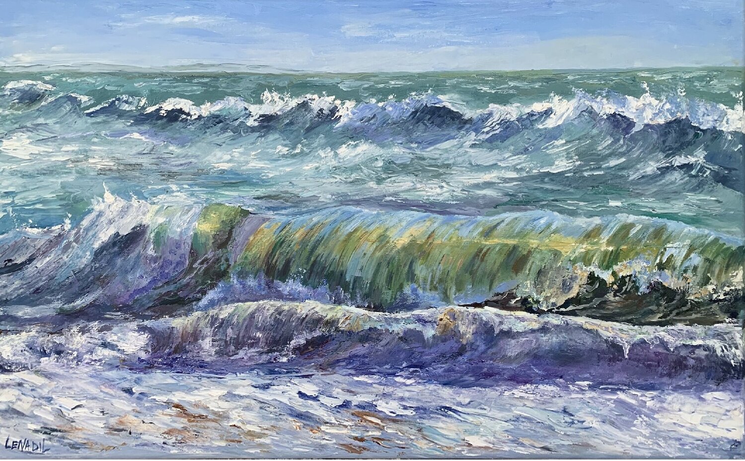 Awakening tide Lena Dil Original painting for sale