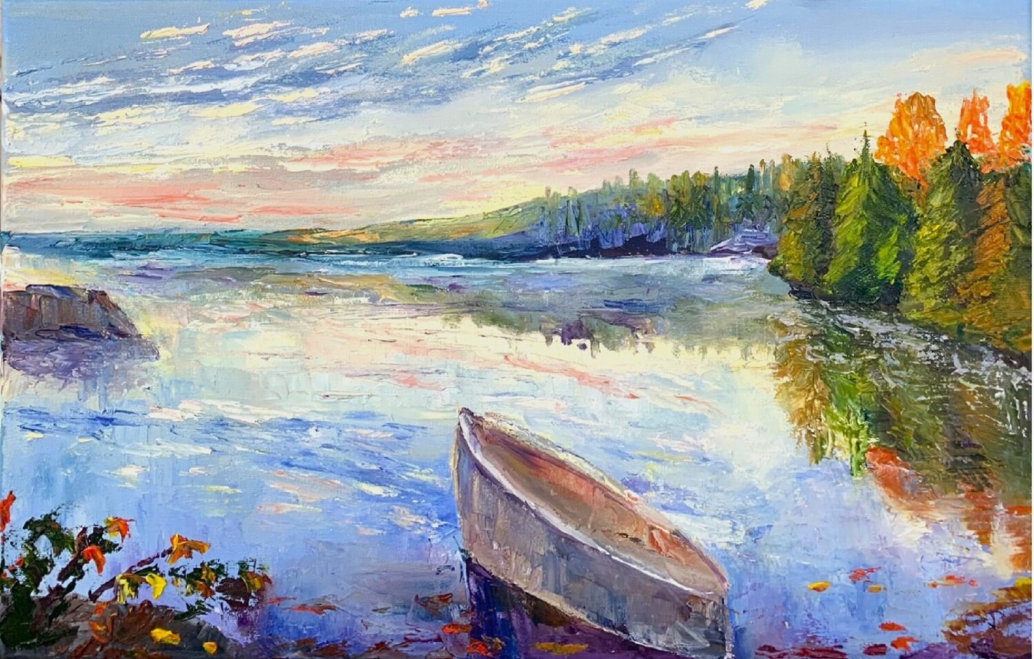 Autumn serenity Olena Dil Original painting for sale