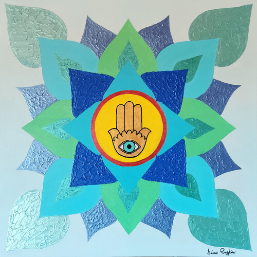 La mano di fatima by Dino Puglisi, Painting for Sale on Select