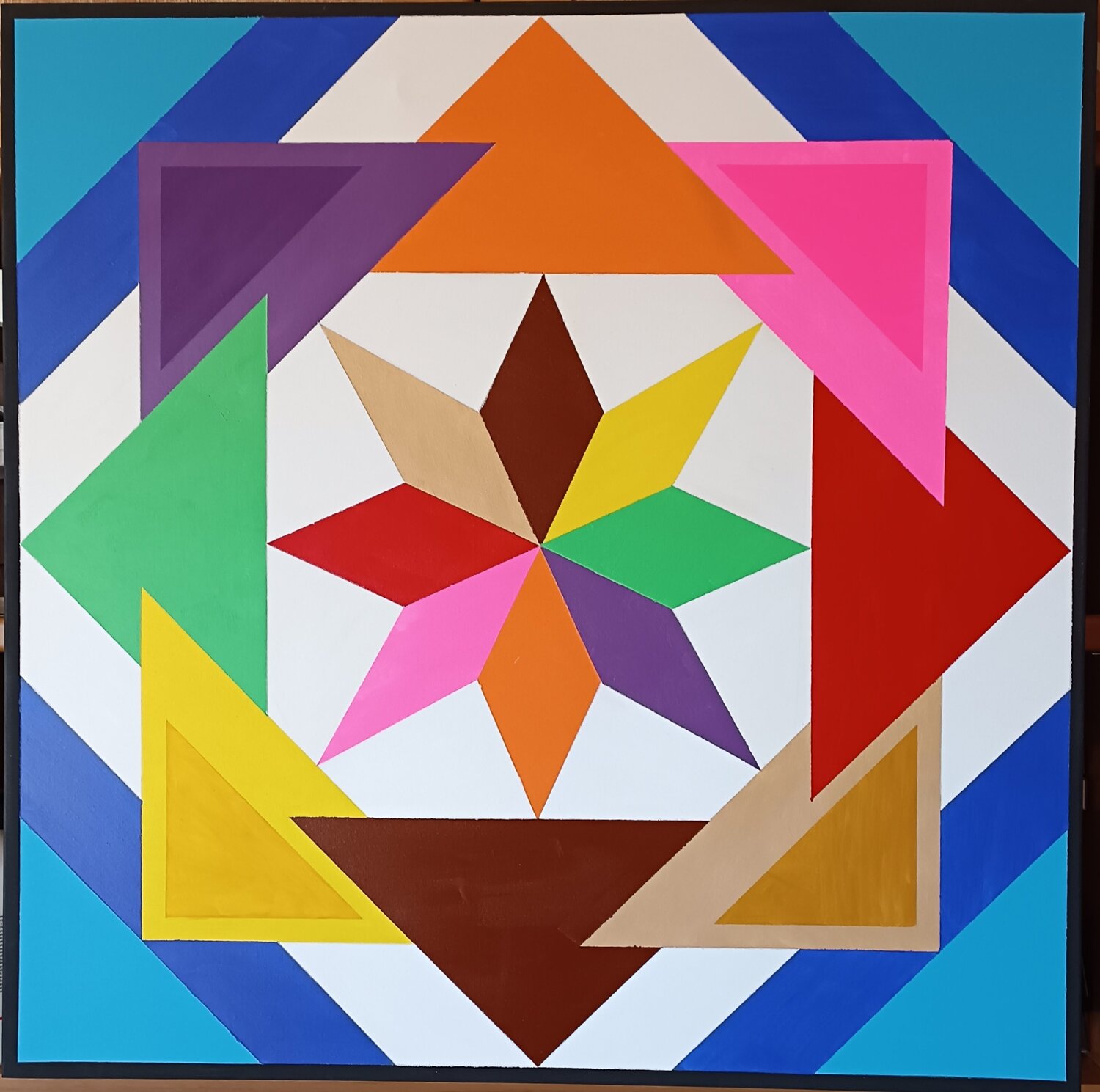 Rosa dei venti in Triangoli Dino Puglisi Original painting for sale