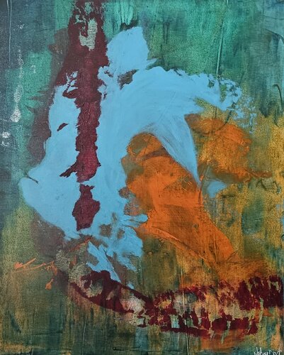 Mistical King by Stéphane Droit, Painting for Sale on Select