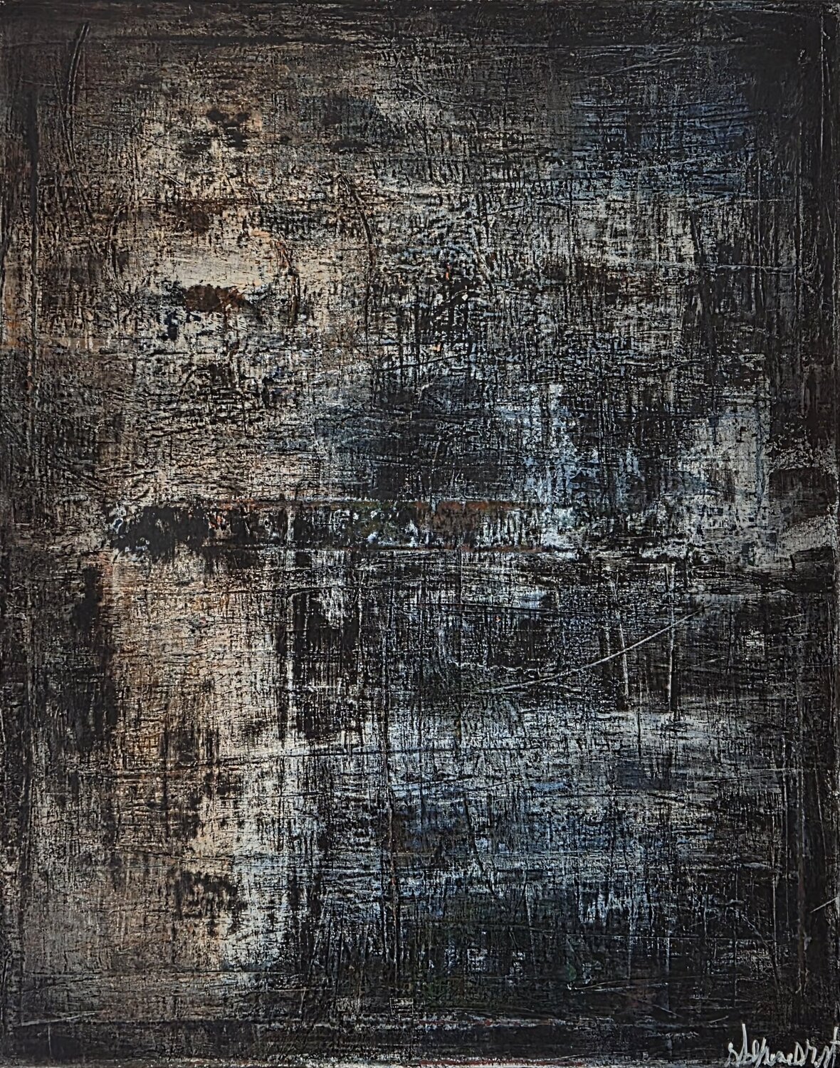 Terribleue Stéphane Droit Original painting for sale