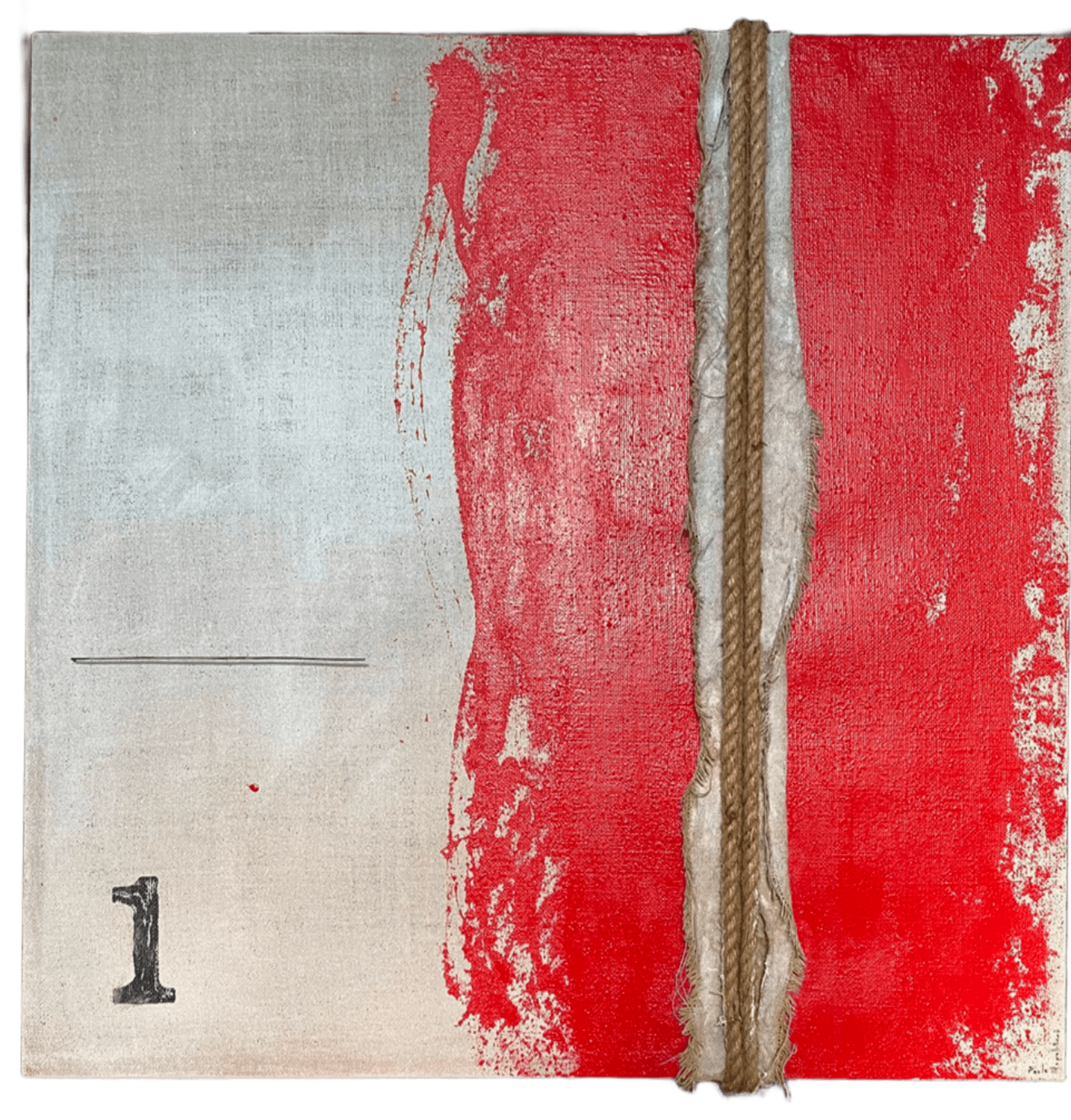 ROSSO 120726 PAOLO NAPOLITANO Original painting for sale