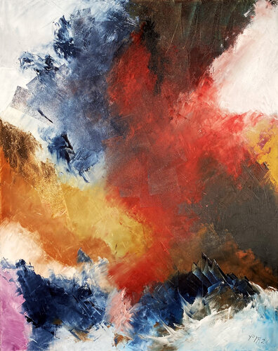 Playing with colors by YŪREI, Painting for Sale on Select
