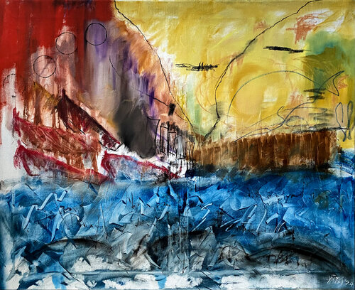 I muri di mare by YŪREI, Painting for Sale on Select