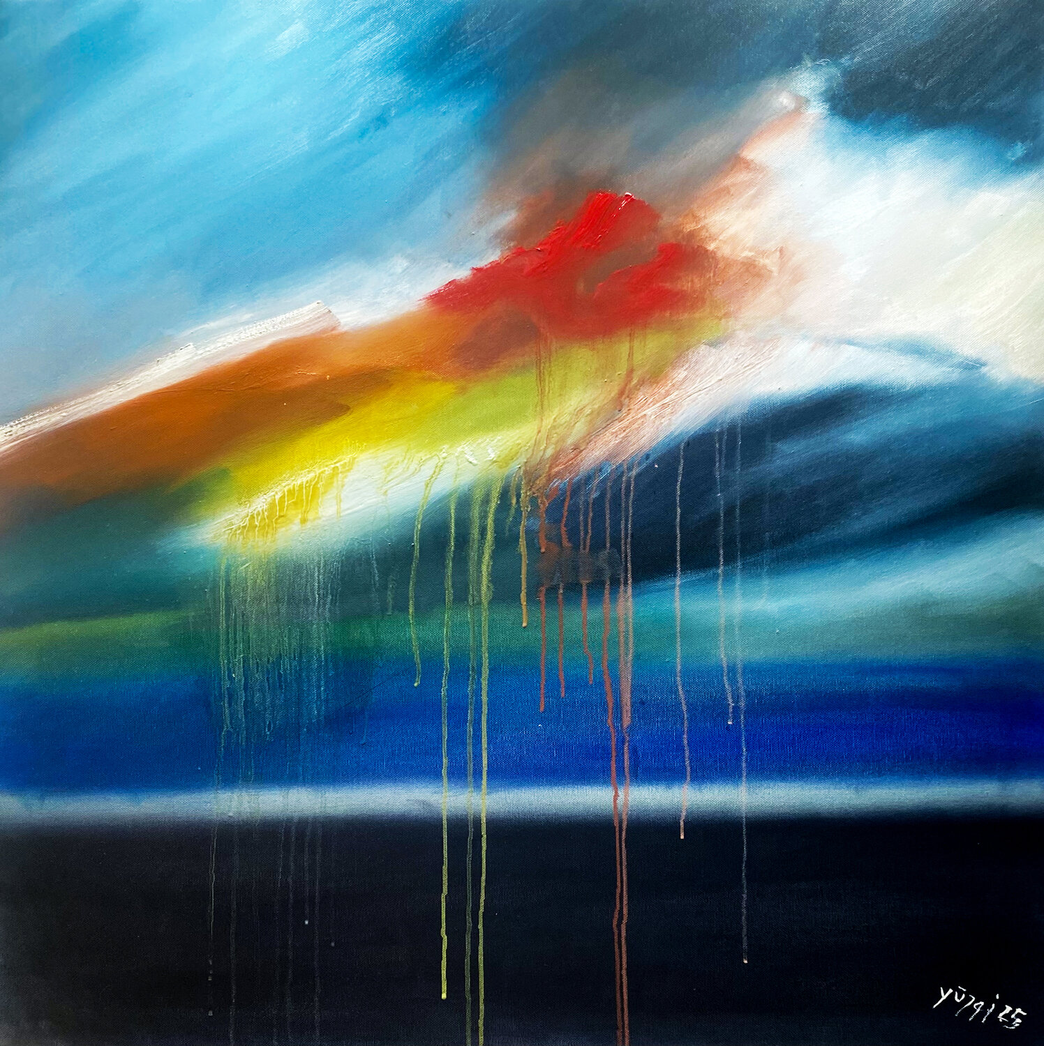 Sulla terra YŪREI Original painting for sale