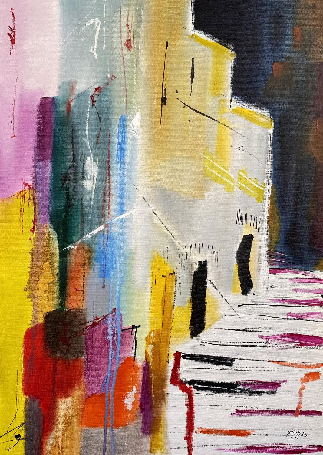 Il borgo YŪREI Original painting for sale