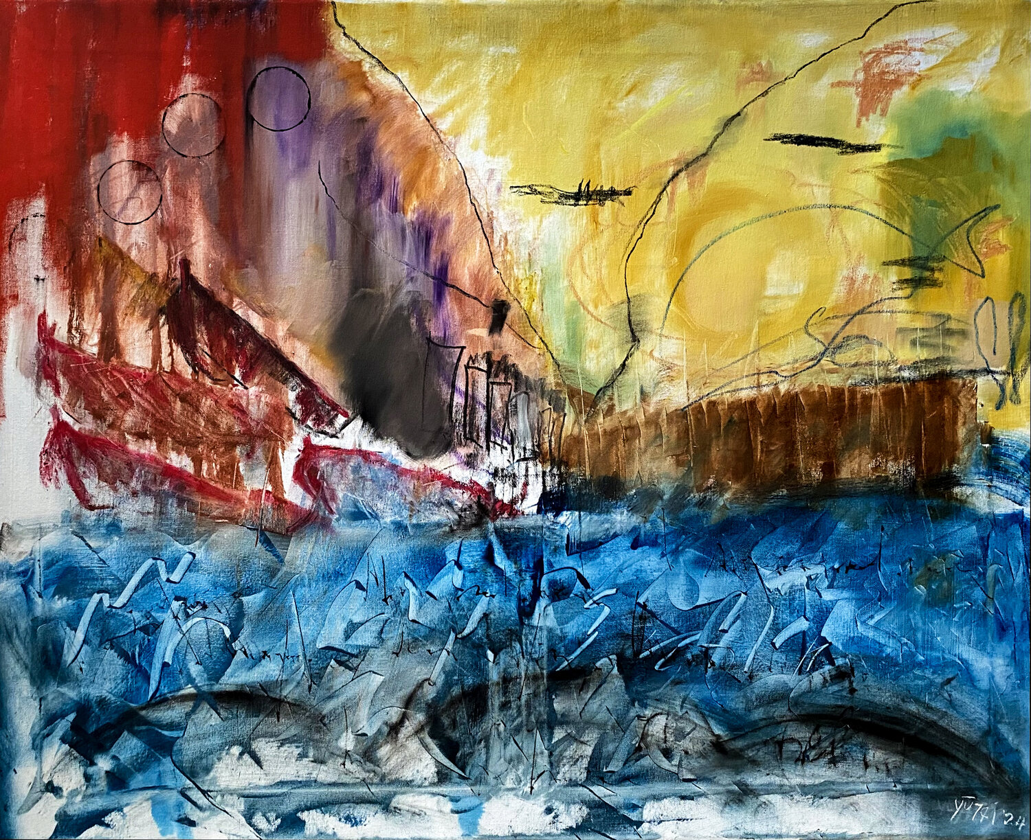 I muri di mare YŪREI Original painting for sale