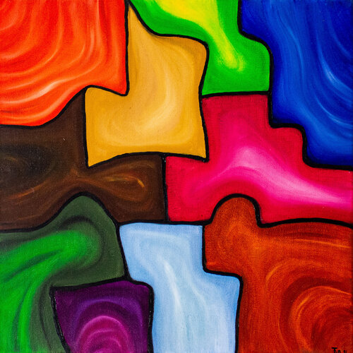 Puzzle der Emotionen by Fortuna Per, Painting for Sale on Select