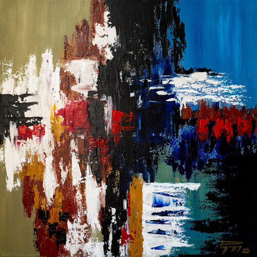 Farbenrausch der Nacht by Fortuna Per, Painting for Sale on Select